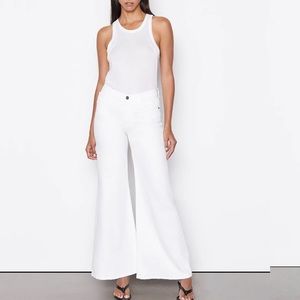 Frame le palazzo jeans with braided belt